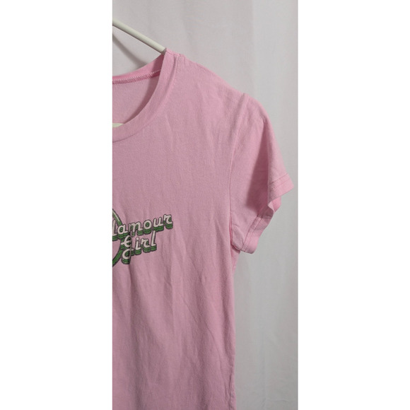 Y2K Pink Tinkerbell Glamour Girl Baby Tee Jrs Large Rhinestone Cotton Disney - Picture 4 of 5